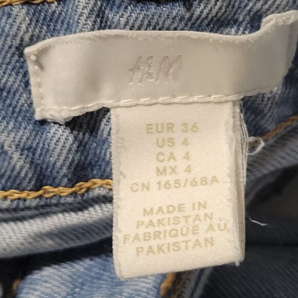 HM Jeans Womens Size 4 Skinny High Rise Light Wash Denim Pants - Picture 4 of 5